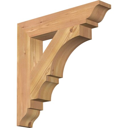 Ekena Millwork Balboa Traditional Smooth Bracket, Western Red Cedar, 3 1/2"W x 20"D x 20"H BKT04X20X20BOA01SWR